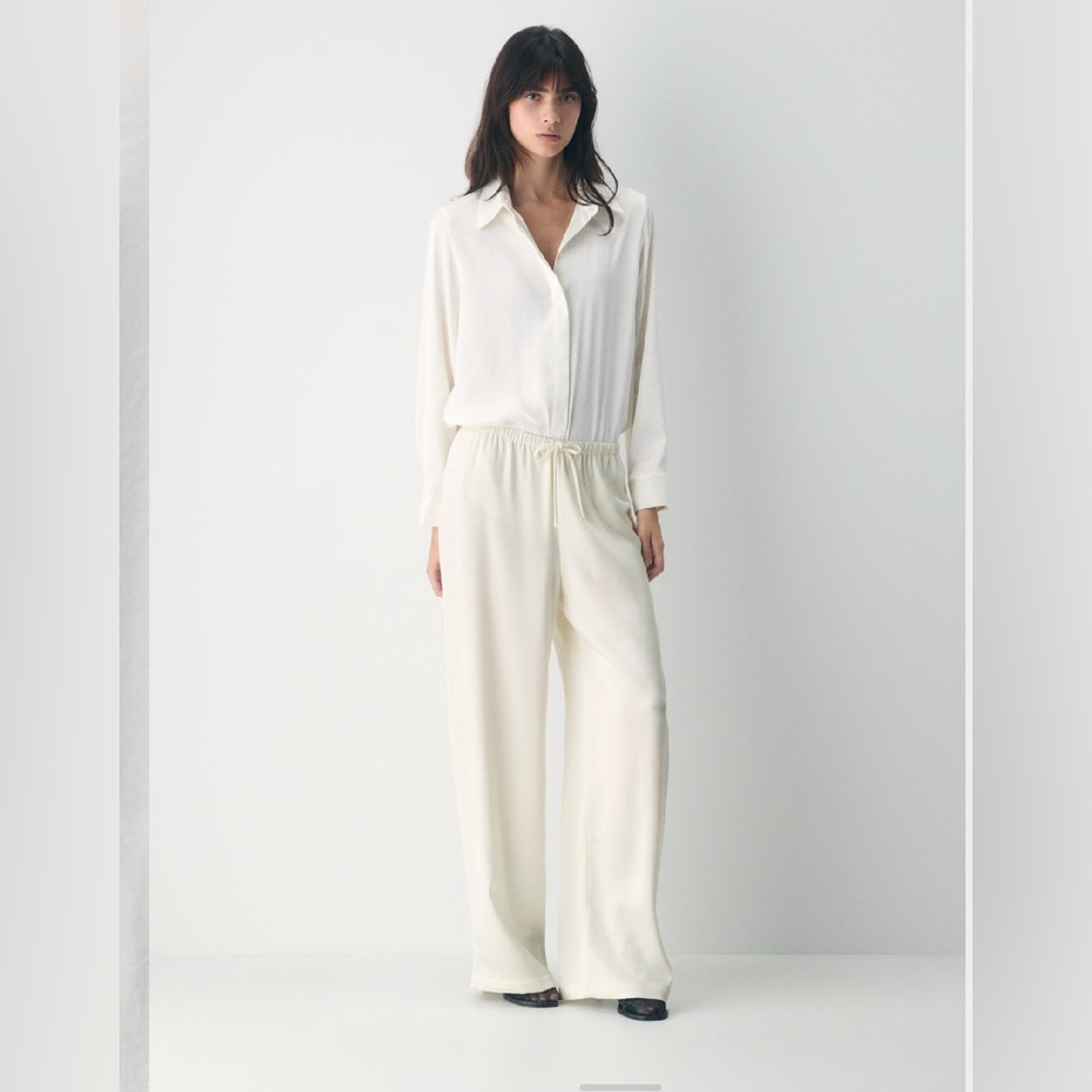 Aritzia Babaton Classic Ivory Baker Shirt